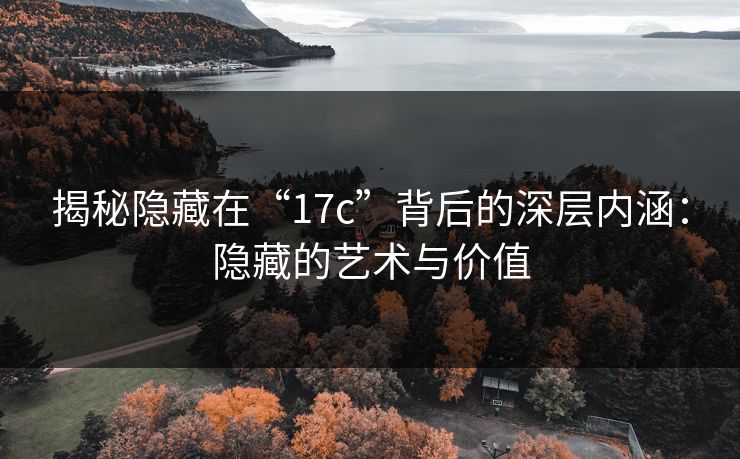 揭秘隐藏在“17c”背后的深层内涵：隐藏的艺术与价值